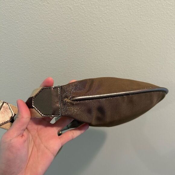 GUCCI Sherry Line Shoulder Bag Canvas Bronze Beige Brown - Picture 13 of 16